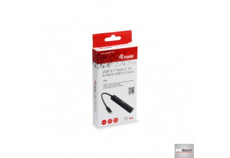 USB 3.1 TYPE-C TO 4-PORTAS USB 3.0 HUB