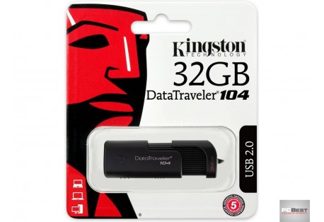 Pen USB KINGSTON Data Traveler 104 (32 GB - USB 2.0 - Preto)